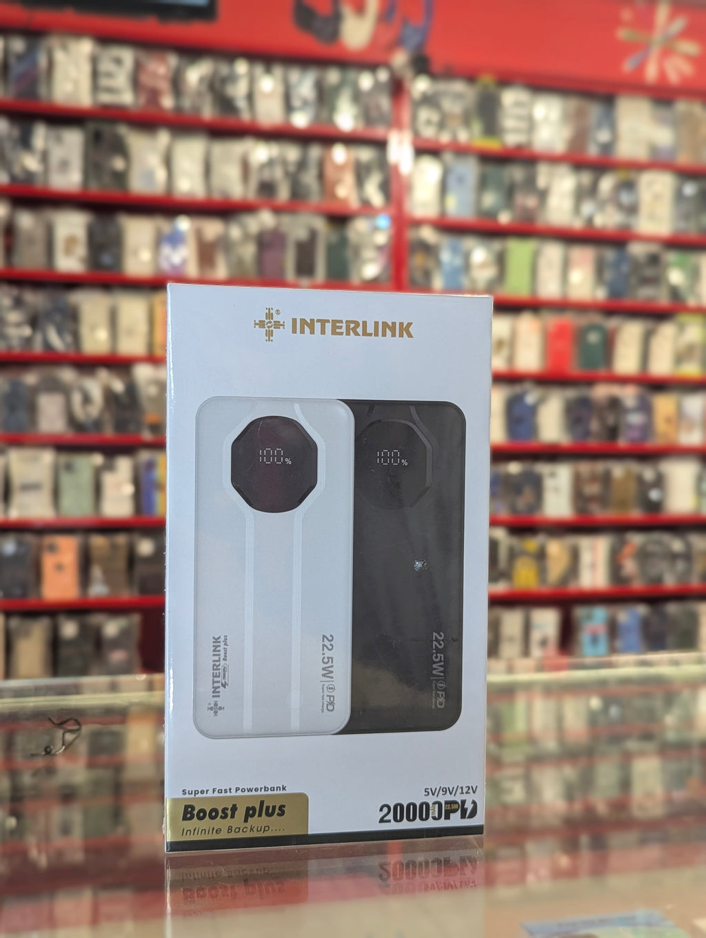 Interlink Boost Plus 20000mAh Power Bank - White and Black