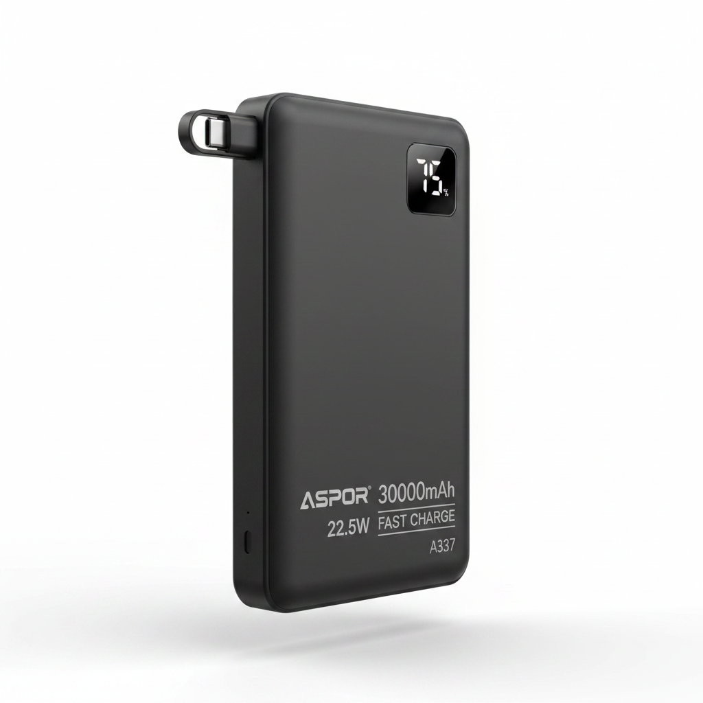 Aspor A337 Power Bank Studio Image