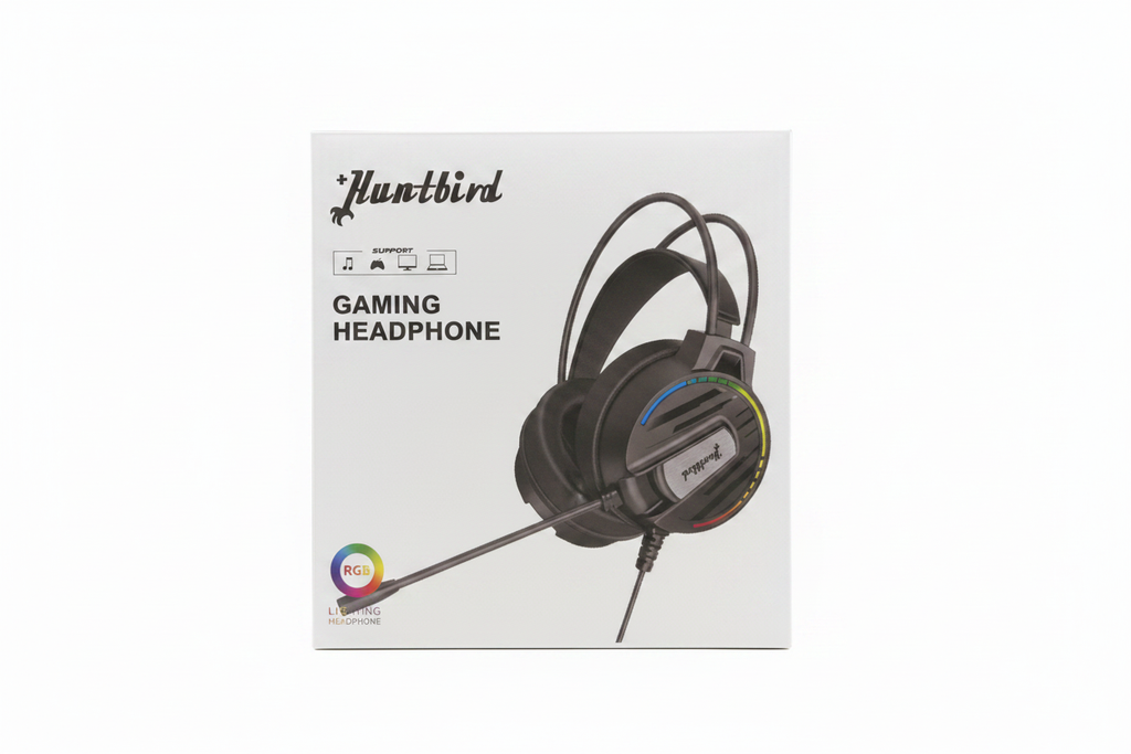 Huntbird Gaming Headphone front view