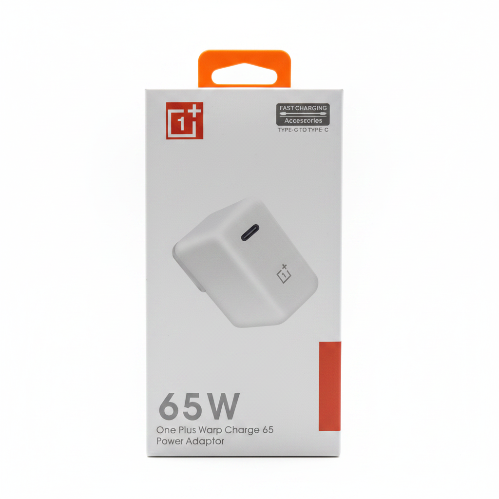 OnePlus Warp Charge 65W Front White Background