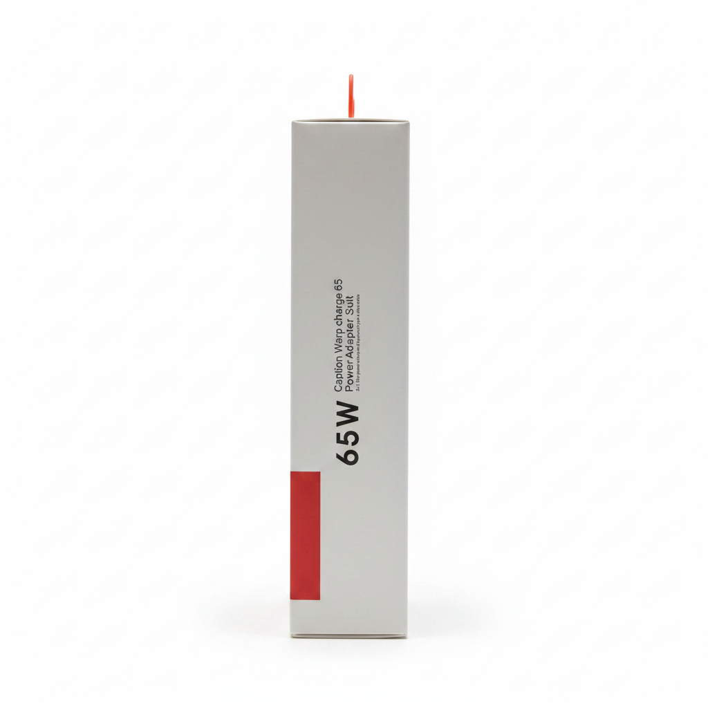 OnePlus Warp Charge 65W Side White Background
