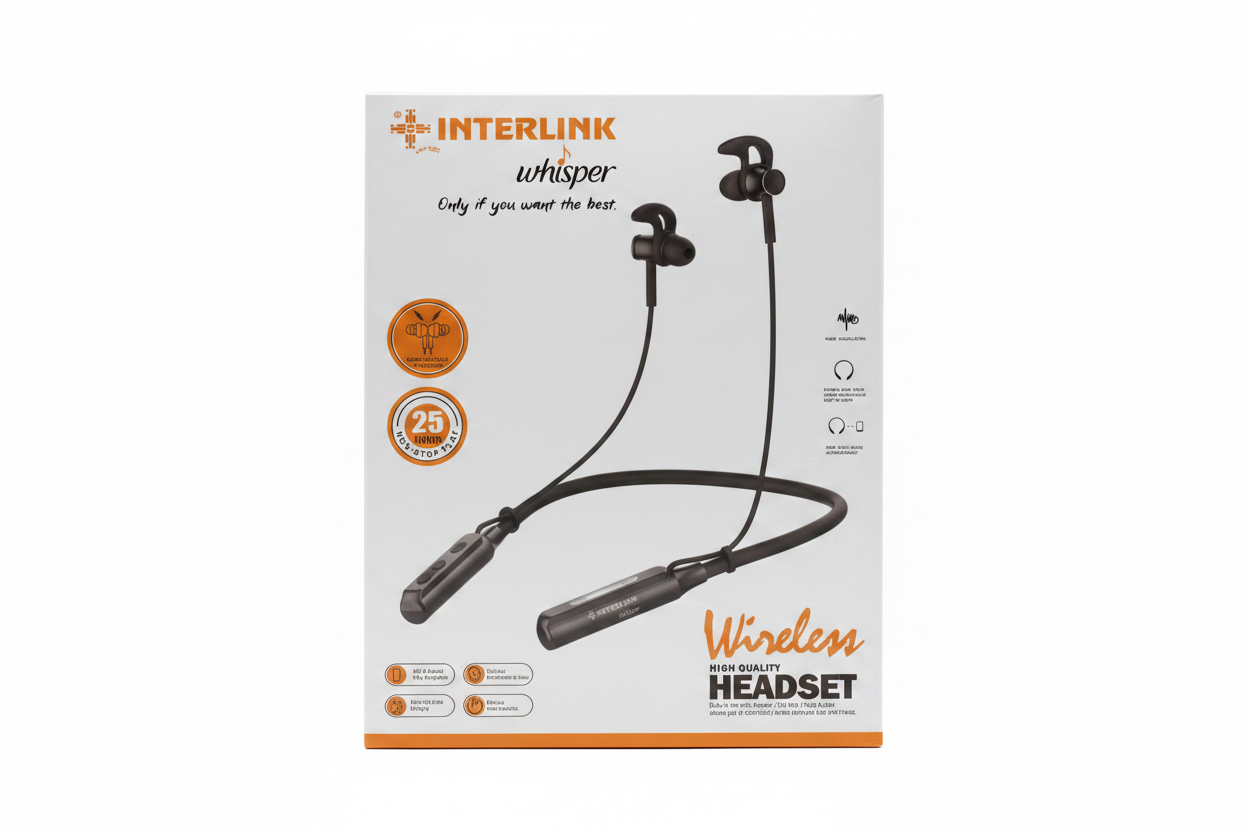 Interlink Whisper Wireless Neckband front view