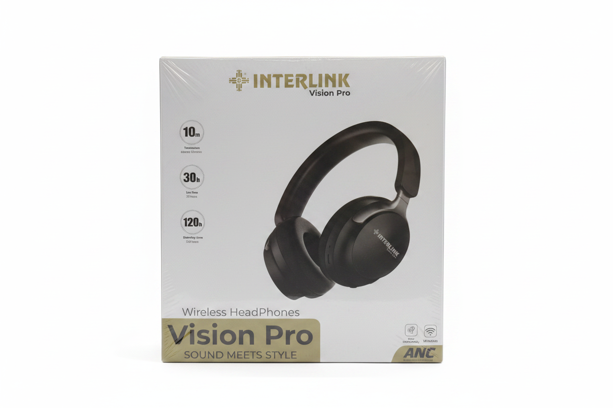 Interlink Vision Pro Wireless Headphones front view