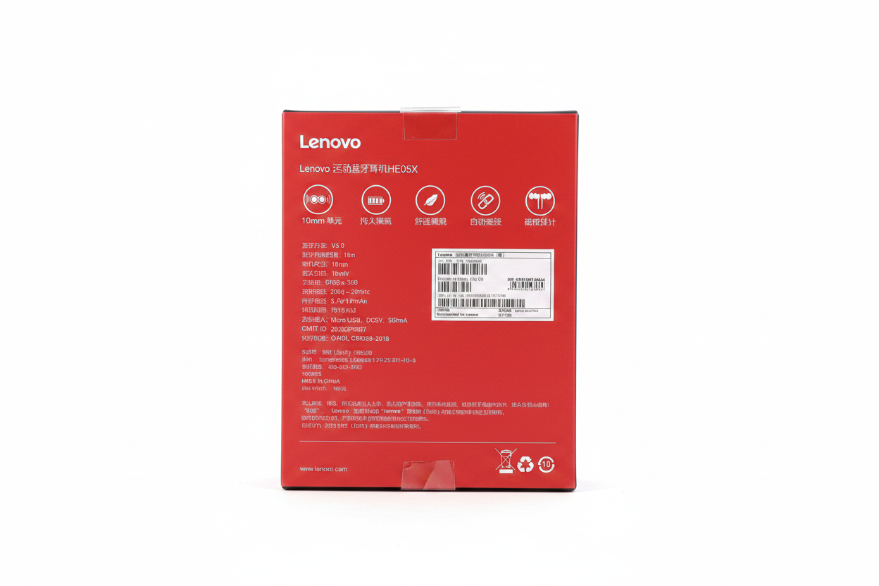 Lenovo HE05X Wireless Neckband specifications back view