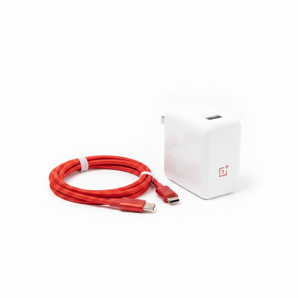 OnePlus Warp Charge 65W Back White Background